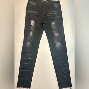 Women Blue Topic Black Denim Jeans